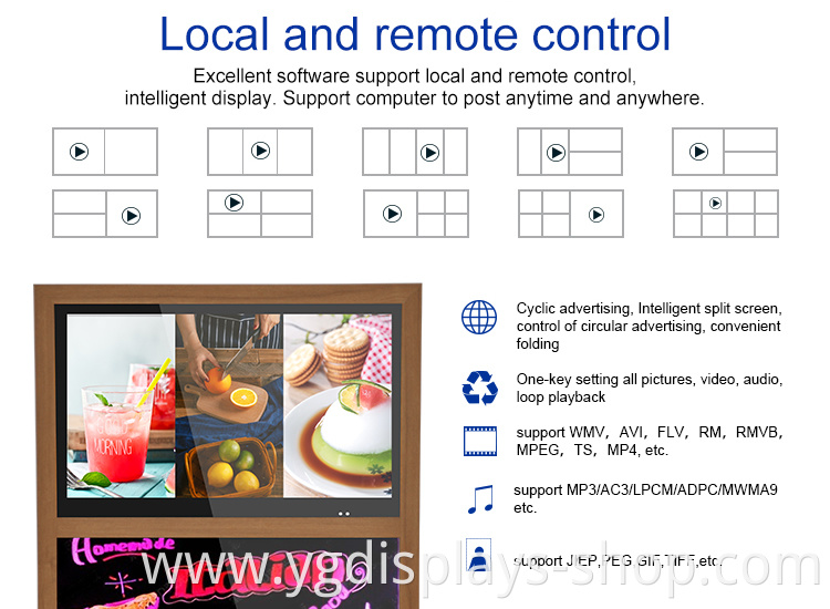 LED wall-mount writing board